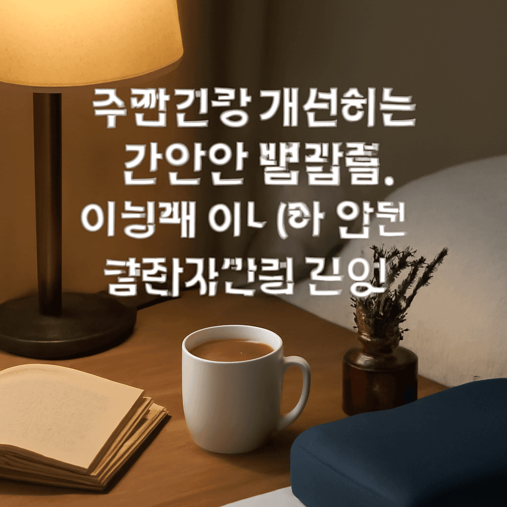 수면건강 개선하는 간단한 방법들, 이렇게 하니까 정말 달라지더라고요! ✨
